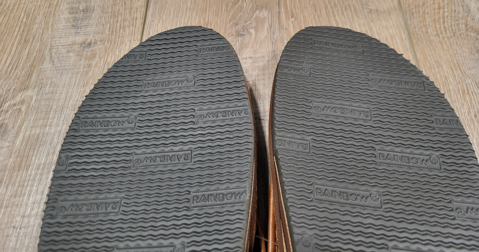 RAINBOW Thong Sandals Double Layer Redwood Womens XL 8.5-9.5 302ALLN Leather $74
