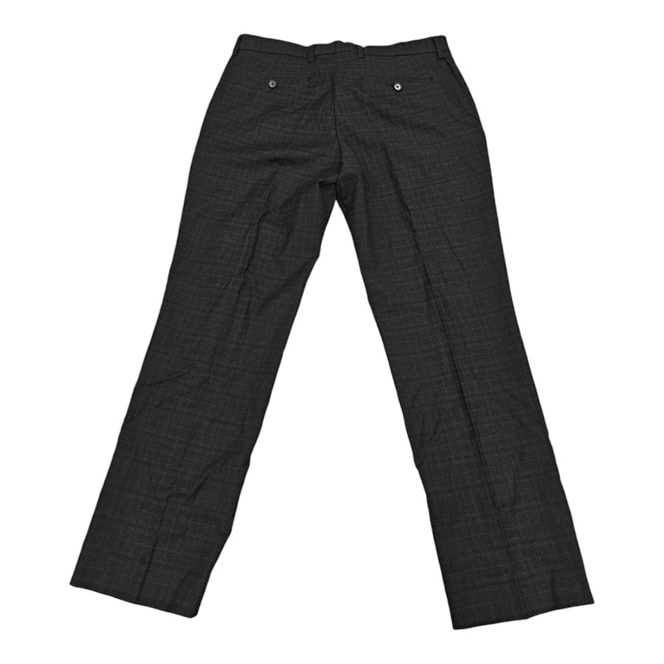 Banana Republic Slim Performance Dress Pant – Grey With Blue Stripes