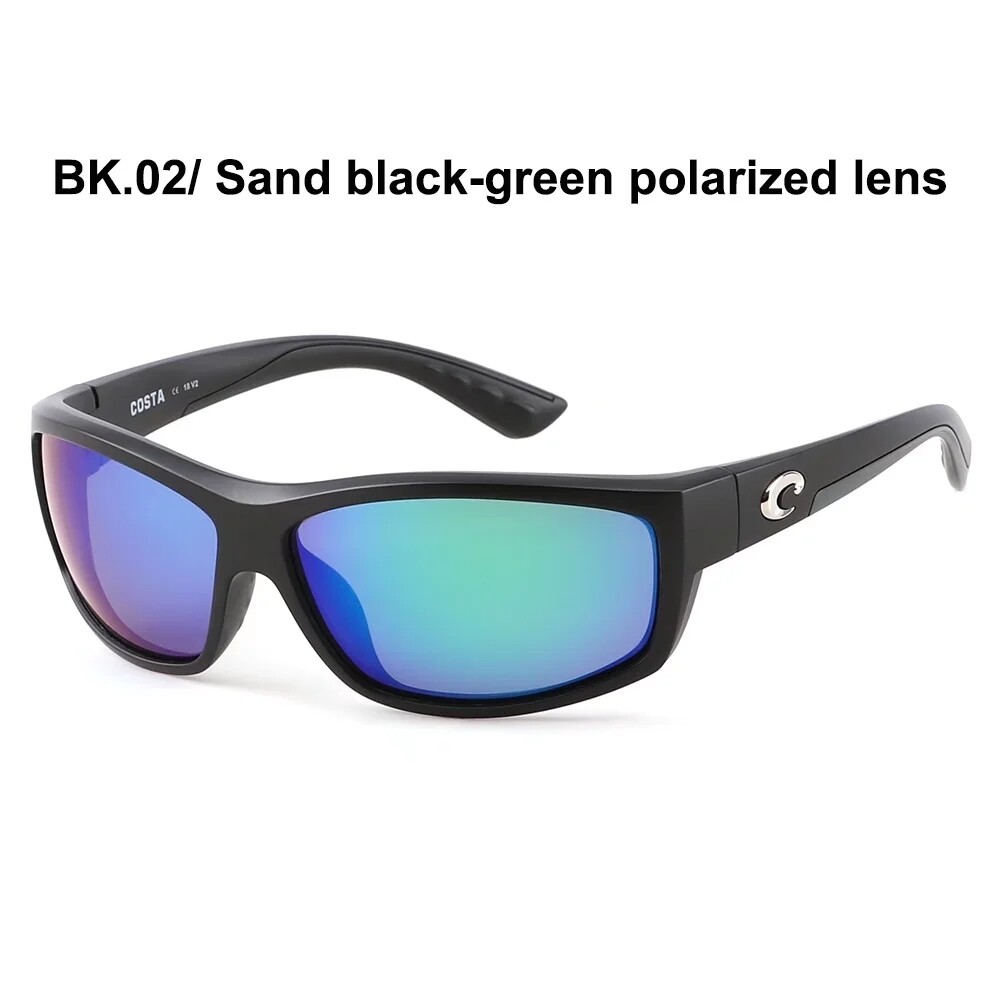 Costa Del Mar SALTBREAK Matte Black Frame/green Polarized Lenses