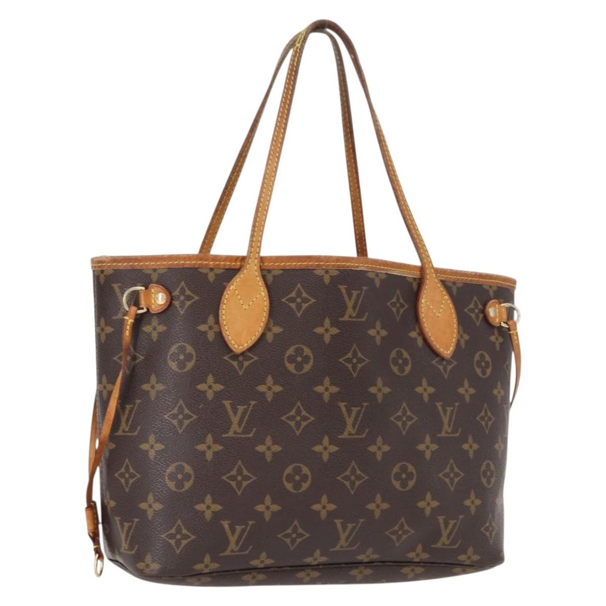 LOUIS VUITTON Monogram Neverfull PM Tote Bag M40155 LV Auth BA9297