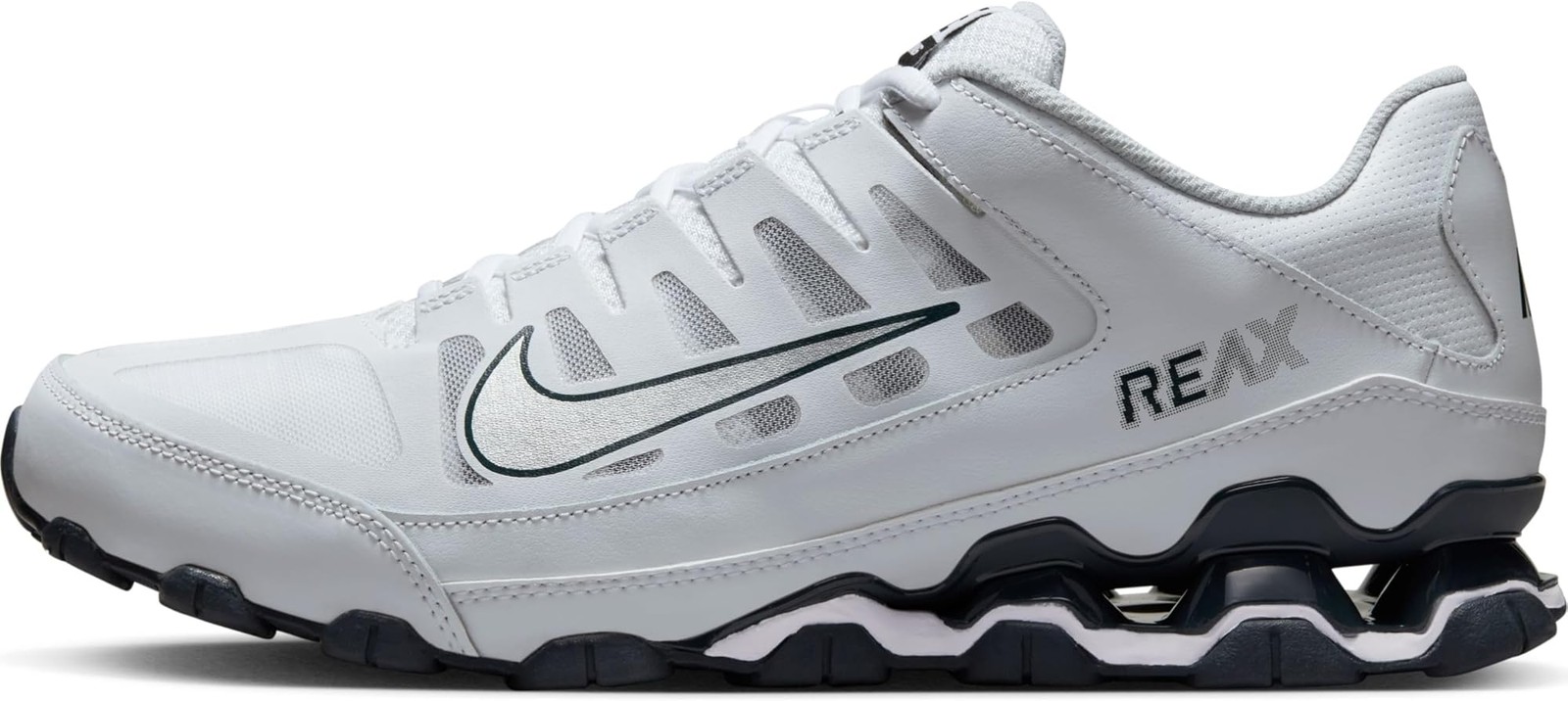 Nike Reax 8 TR Men’s Workout Shoes (White/Classic Charcoal/Pure Platinum/Metalli