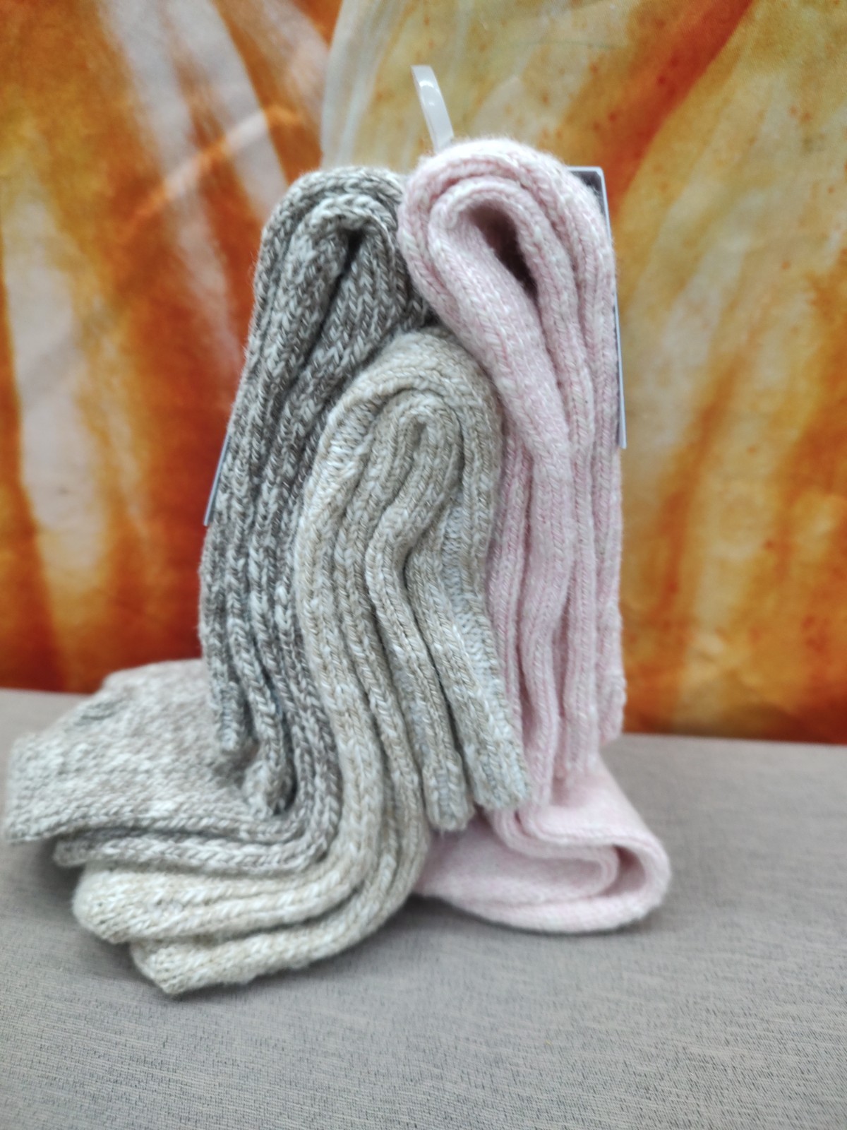 Universal Thread Women’s Ankle Socks 6 Pair Pack Cotton Blend Pink Tan Gray 4-10