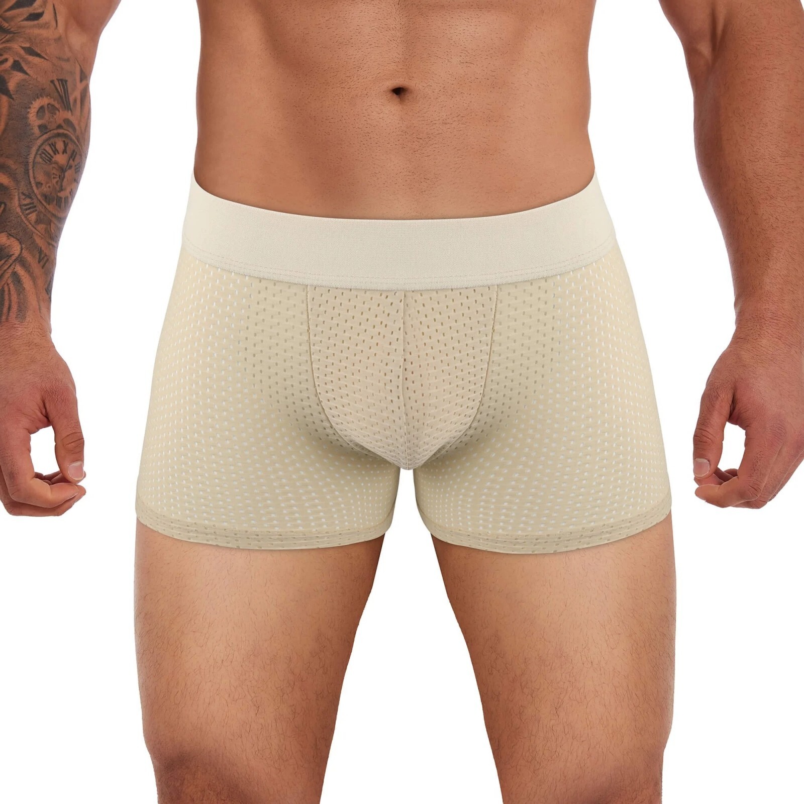 Mens Padded Underwear Briefs Boxers Big Butt Booster Hip Enhancer with 2 Pads US