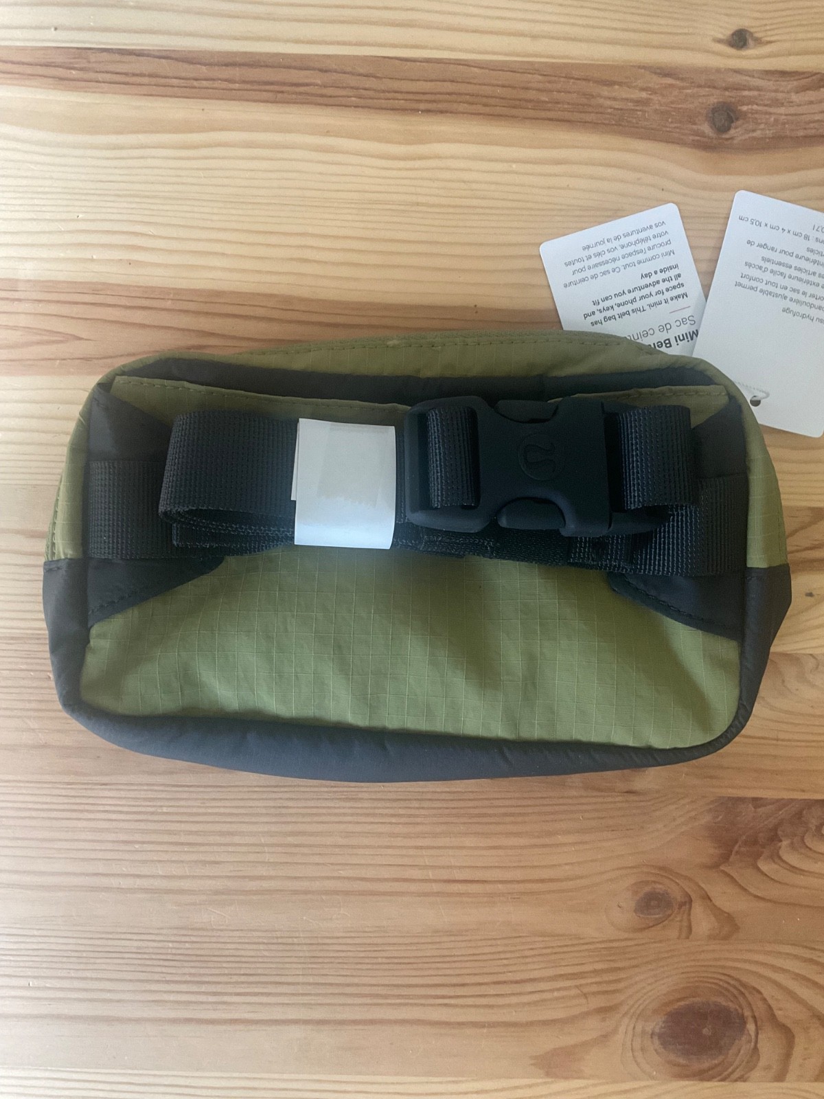 NWT LULULEMON MINI BELT BAG BRONZE GREEN 0.7 L