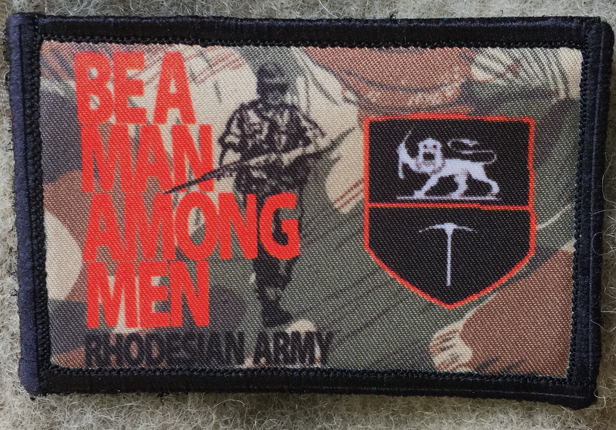 Rhodesian Foreign Legion Morale Patch Military Tactical Army FAL Badge Hook NATO