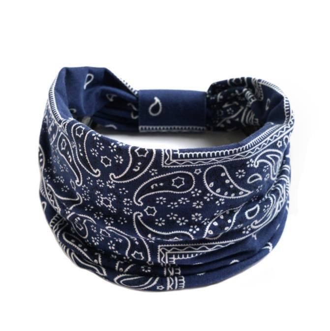 Bandanna Wide Sports Yoga Headband Stretch Hairband Elastic Hair Band Turban