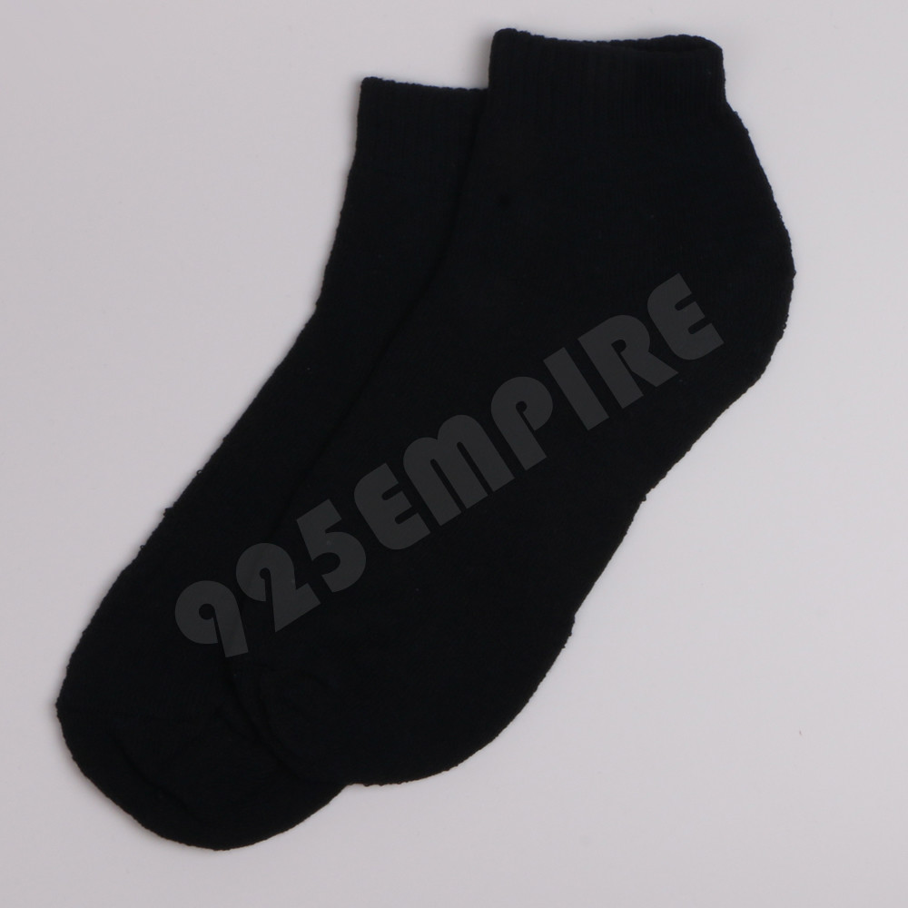 Lot Black Ankle/Quarter Crew Men’s Sport Socks Cotton Low Cut Size 9-11,10-13