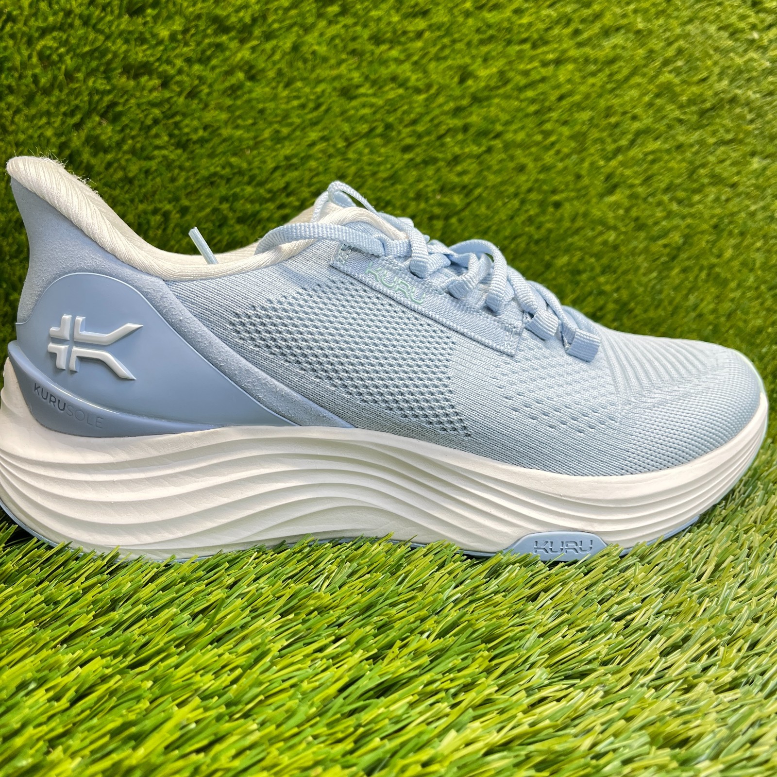Kuru Atom 2 Womens Size 8.5D Blue White Athletic Running Walking Shoes Sneakers