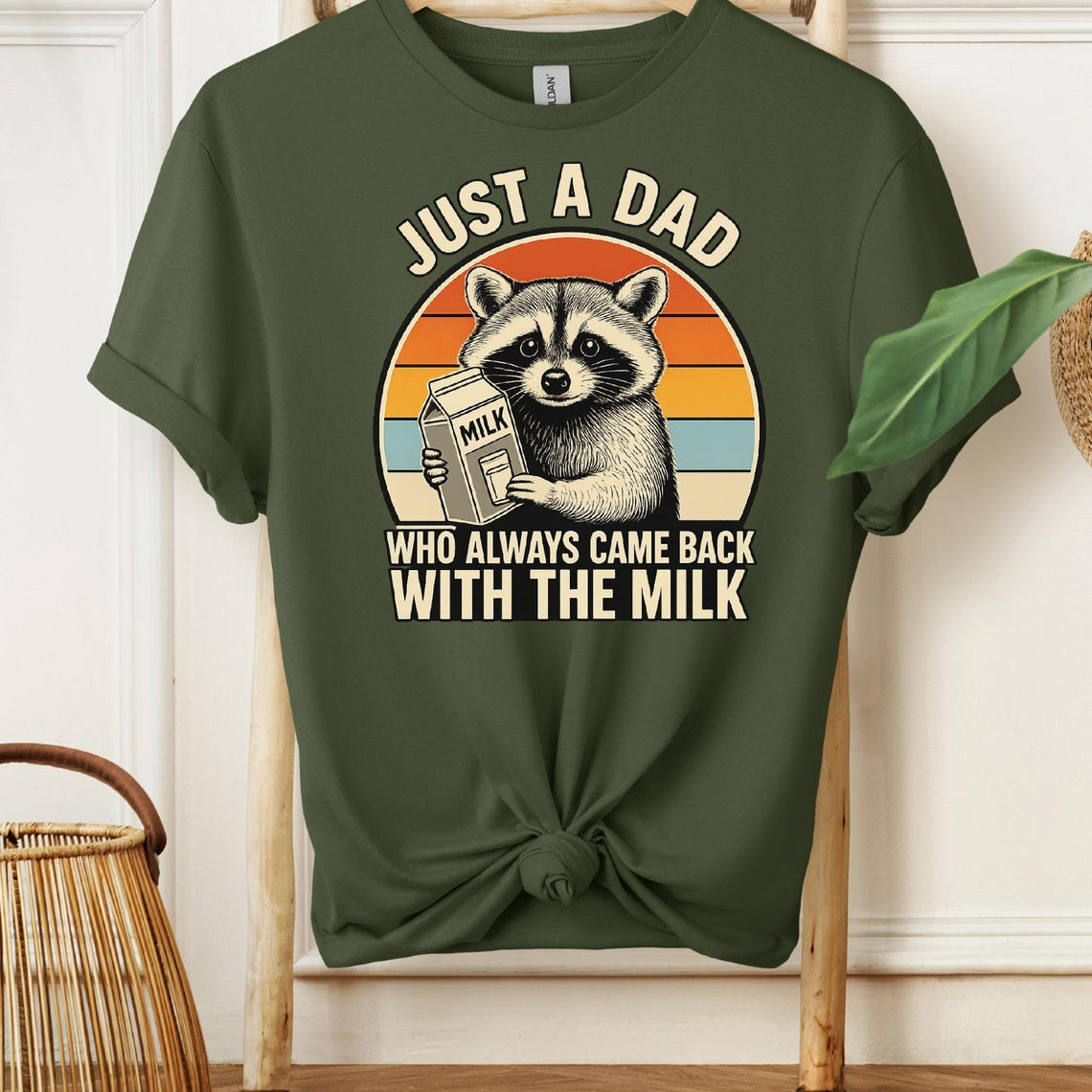 Just A Dad Who Came Back With The Milk Shirt Funny Daddy Birthday Present Gift