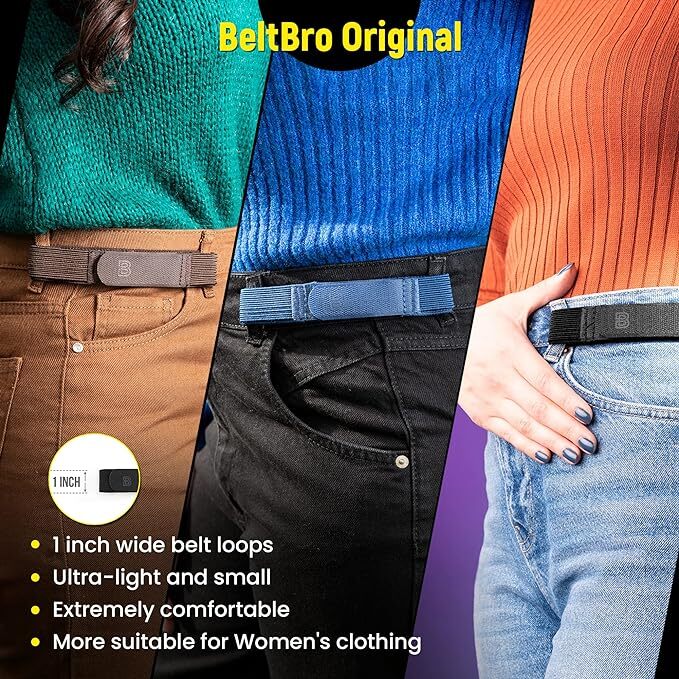 BeltBro Original Pairs for Women – No Buckle Elastic Belt *OFFICIAL*