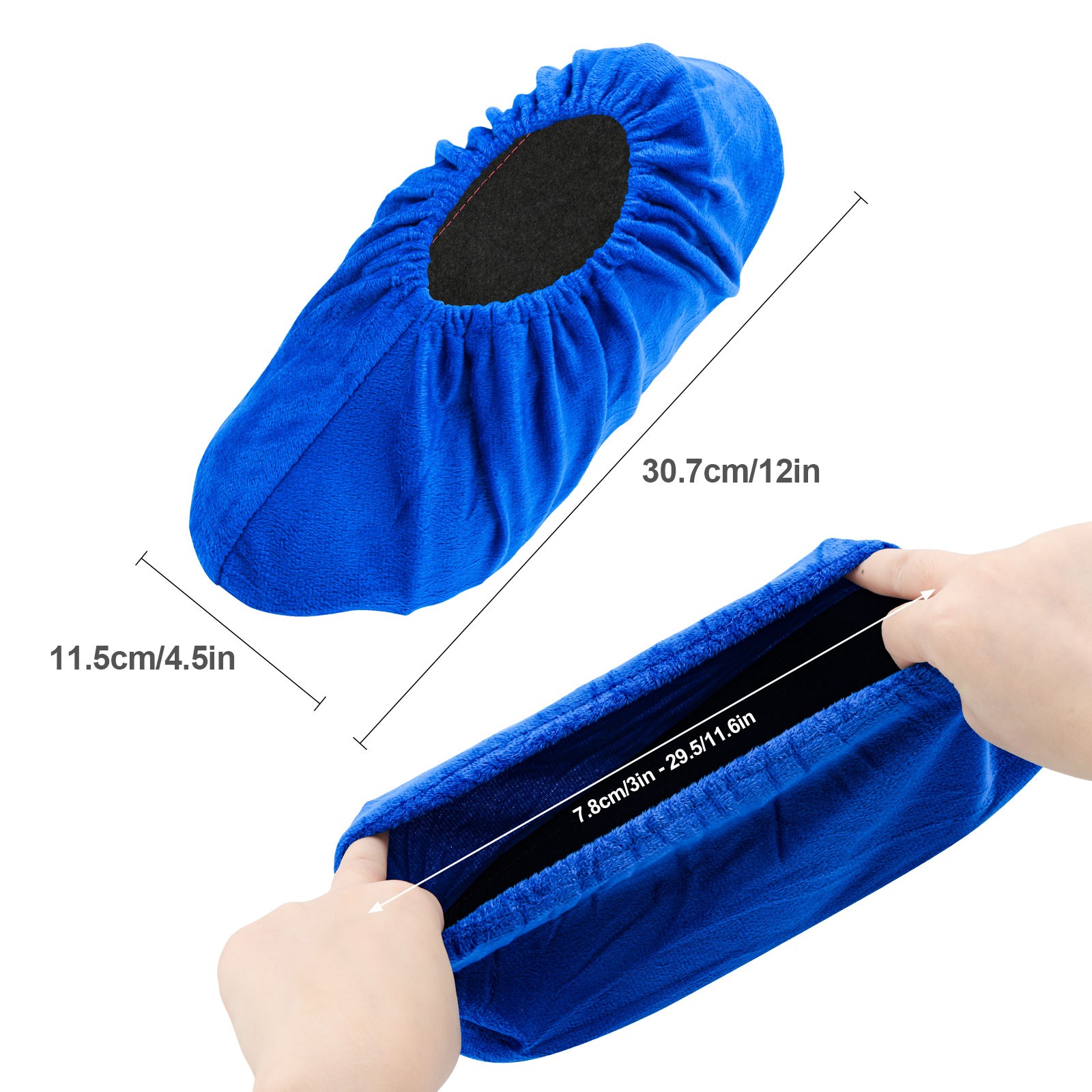 5 Pairs Reusable Non-Slip Shoe Covers Durable Floor Protect Washable 12×4.5inch