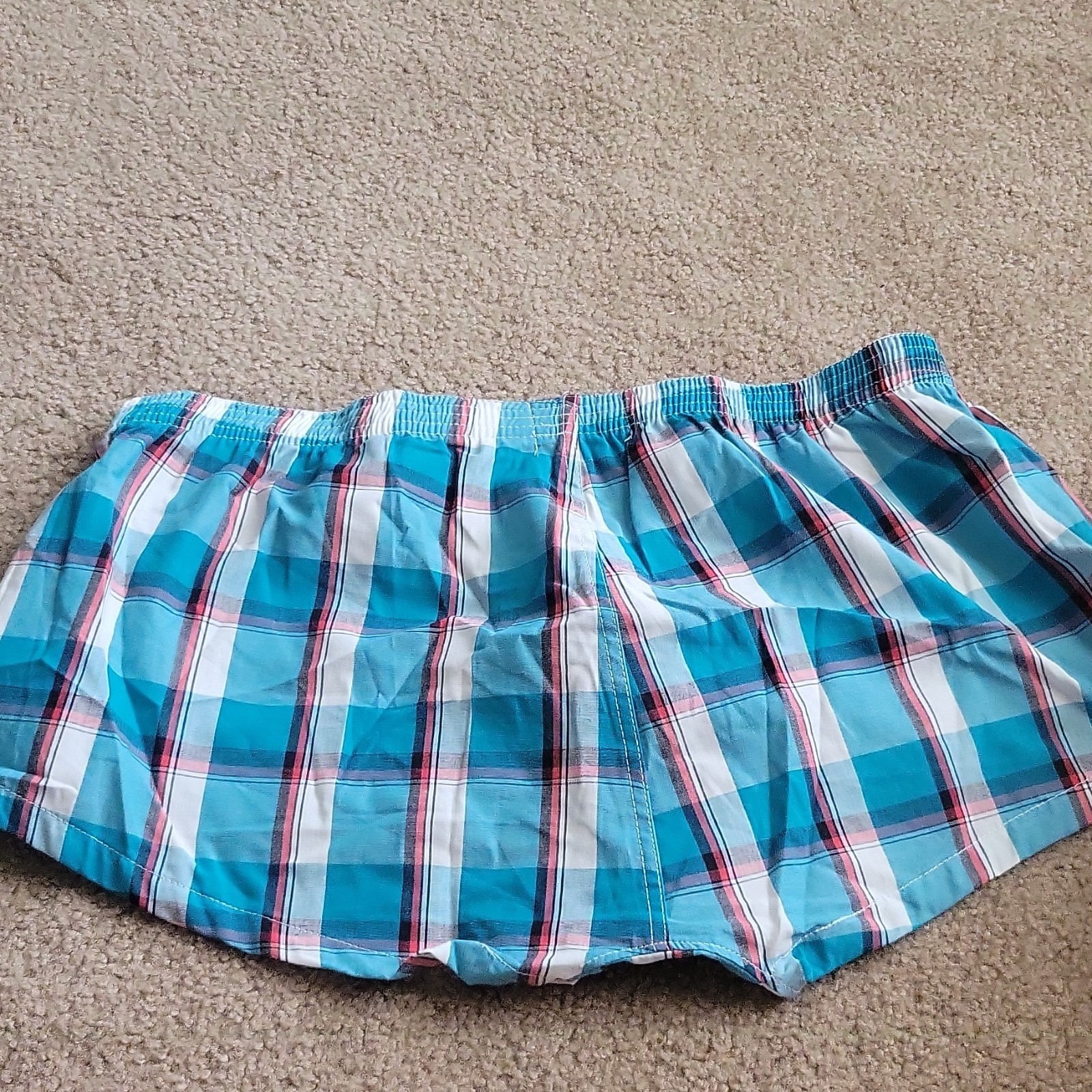 SEOBEAN Men’s Plaid Boxer Shorts Underwear 100% Cotton Woven XXL 2-Pack