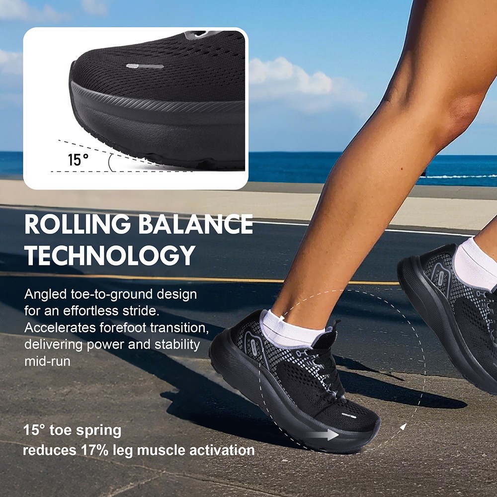 Women Wide-Toe Box Shoes Arch Support Wide Width Sneakers for Running Athletic