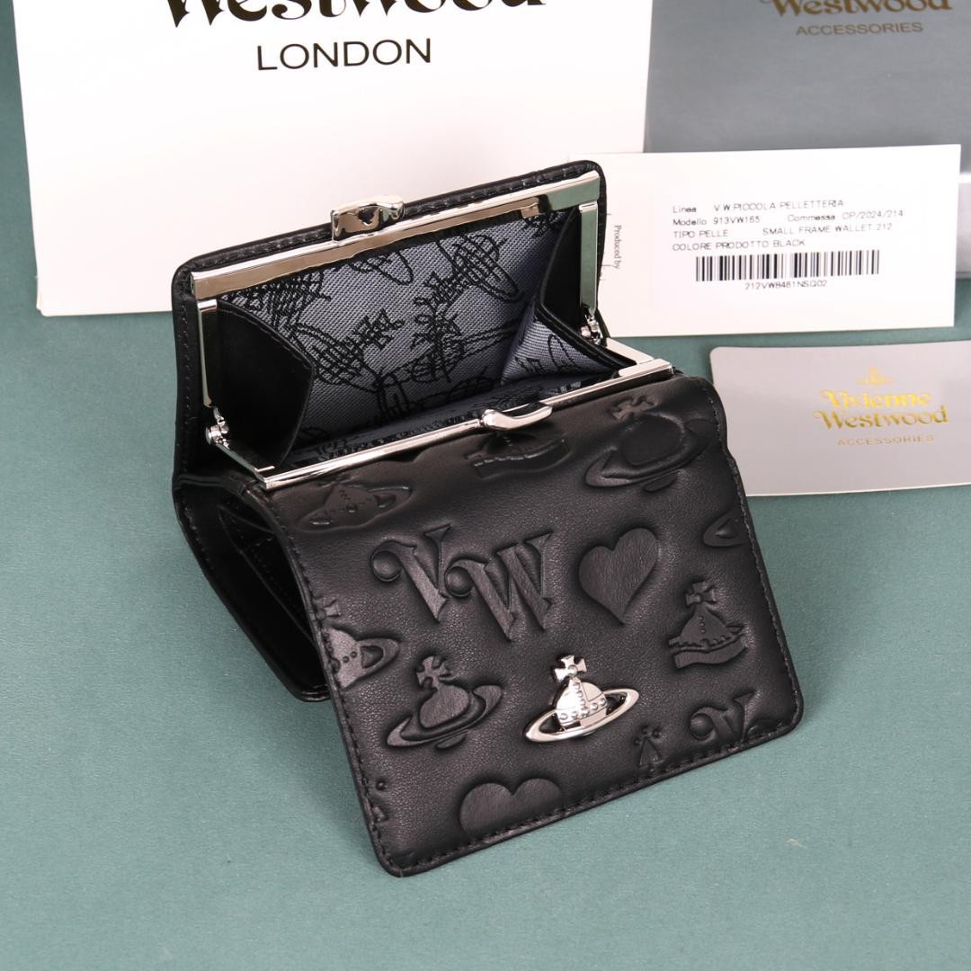 Vivienne Westwood Gamaguchi Trifold Wallet Color Black 11cm × 9cm × 3.5cm NEW