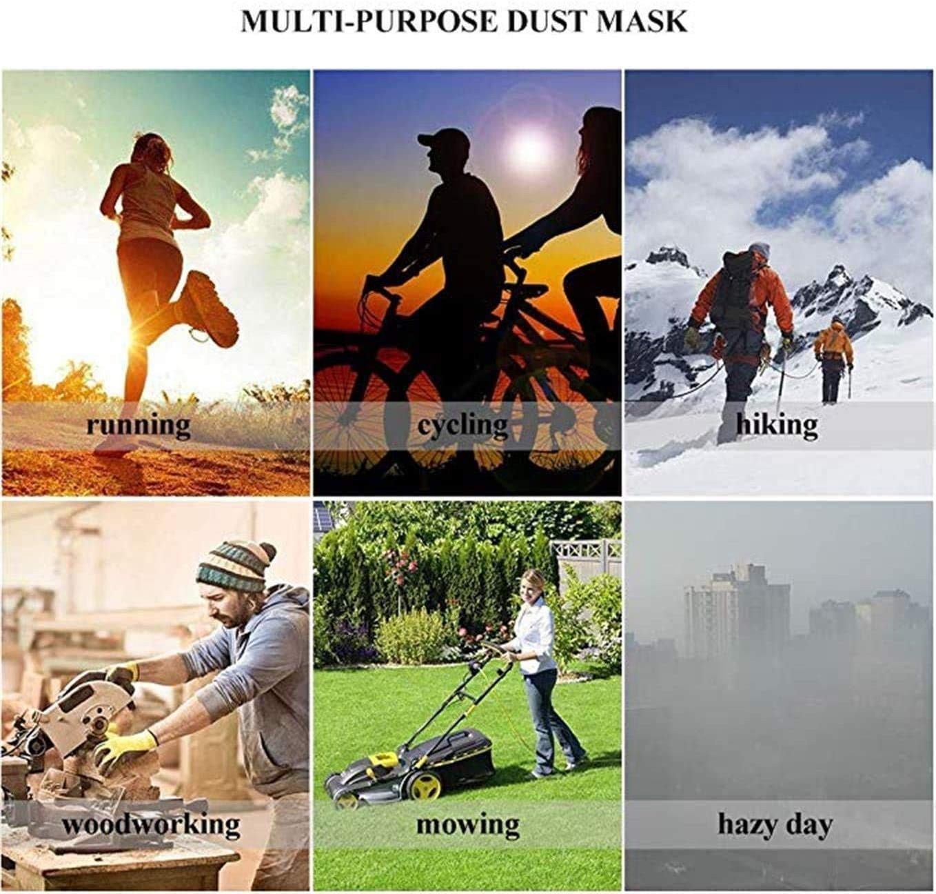 30 Pcs Activated Carbon Face Filters for Cycling Masks – Anti-Dust with 8 Valves