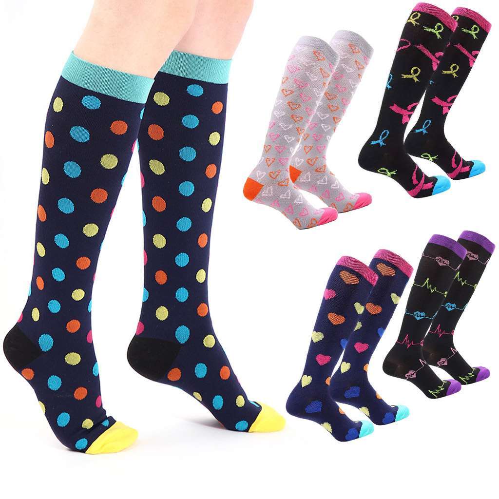 Compression Socks Stockings Knee High Womens Mens Medical 20-30 mmHG S/M-X/XL US