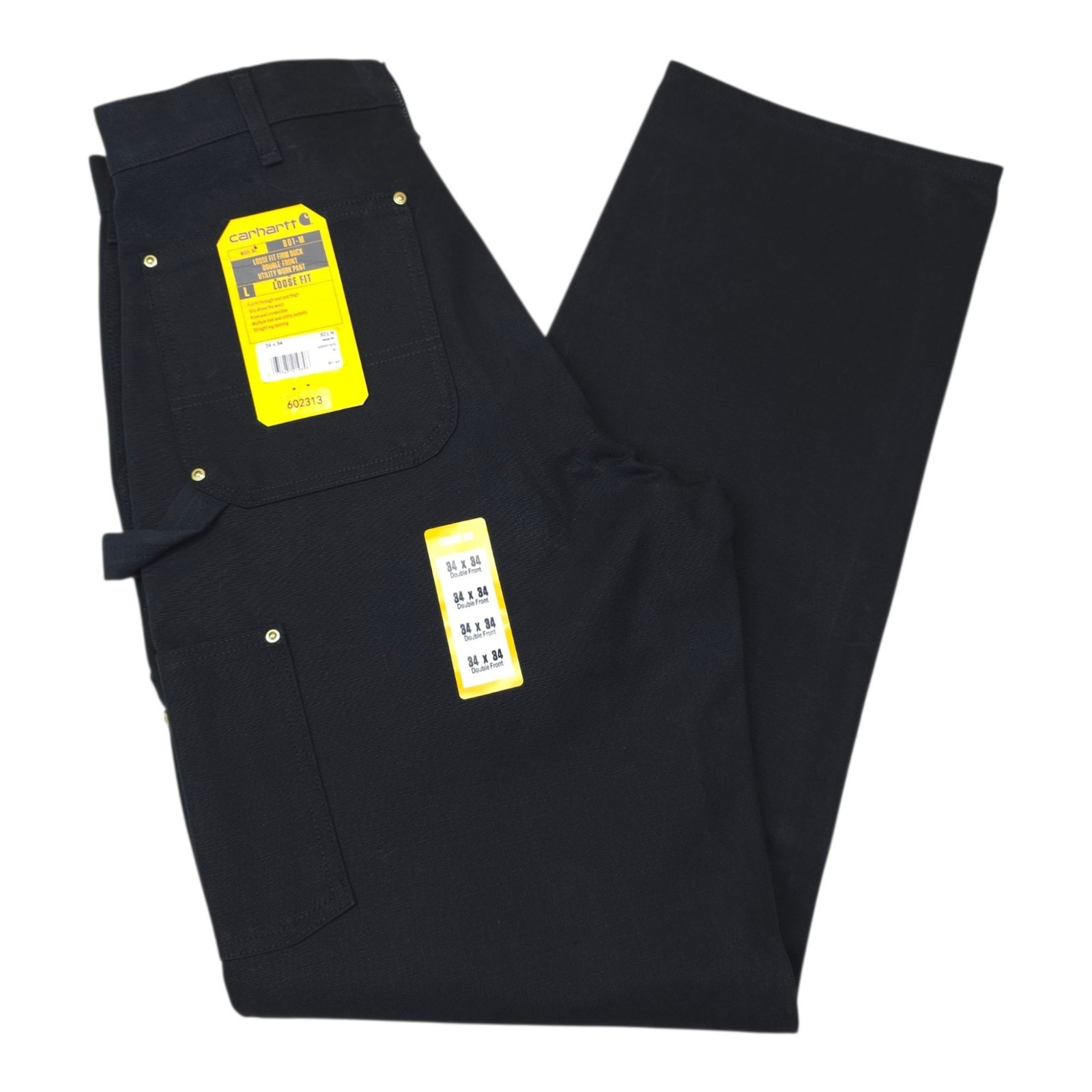 Carhartt Loose Fit Firm Duck Double-Front Utility Work Pants 40×34 Straight Leg