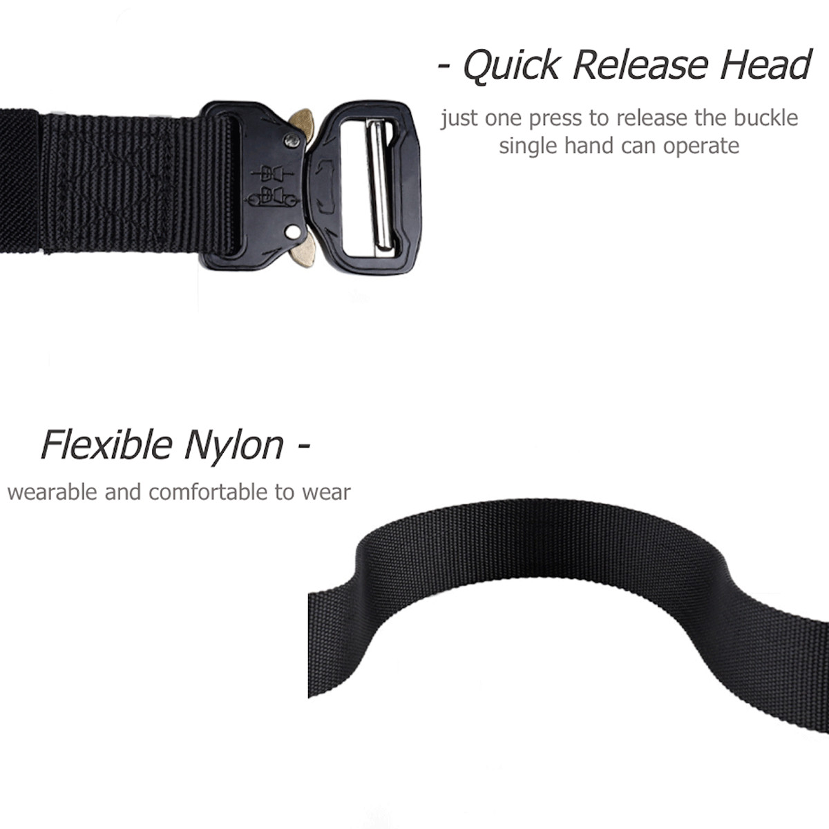 BELT Casual Military Tactical Men Army Adjustable Quick Release Pant Waistband