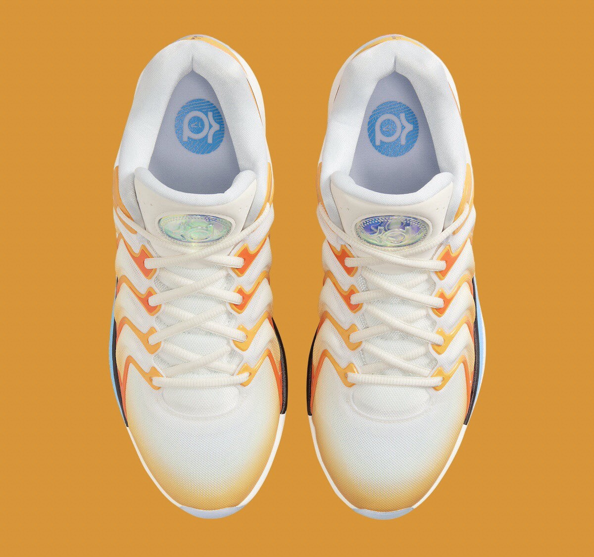 Nike Kevin Durant KD 17 Sunrise University Gold White FJ9487-700 sz 9.5 Men’s