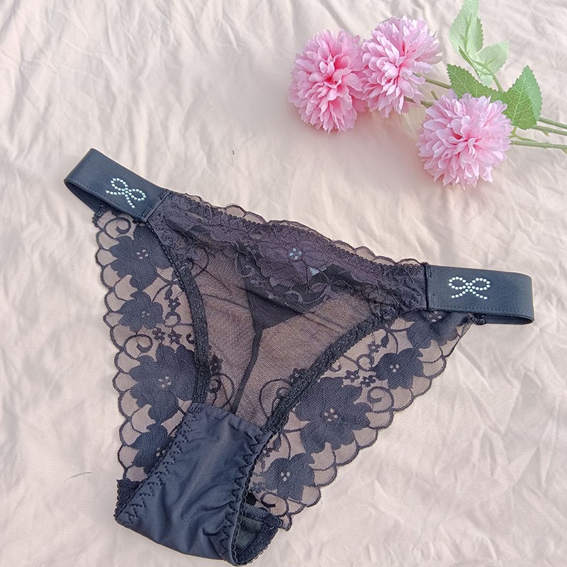 5 Pack Lot Sexy Womens See Through Sheer Lace Panties Underwear Lingeries Briefs