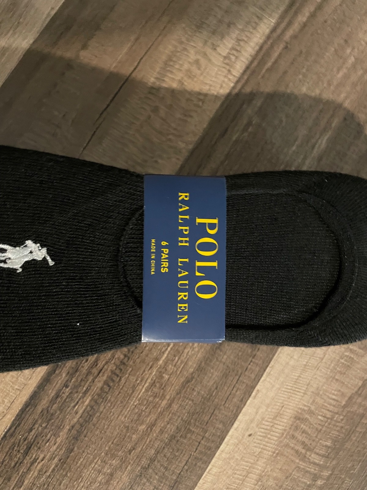 Polo Ralph Lauren Women’s Sz 9-11 Black No Show Liner Socks 6 Pairs NEW