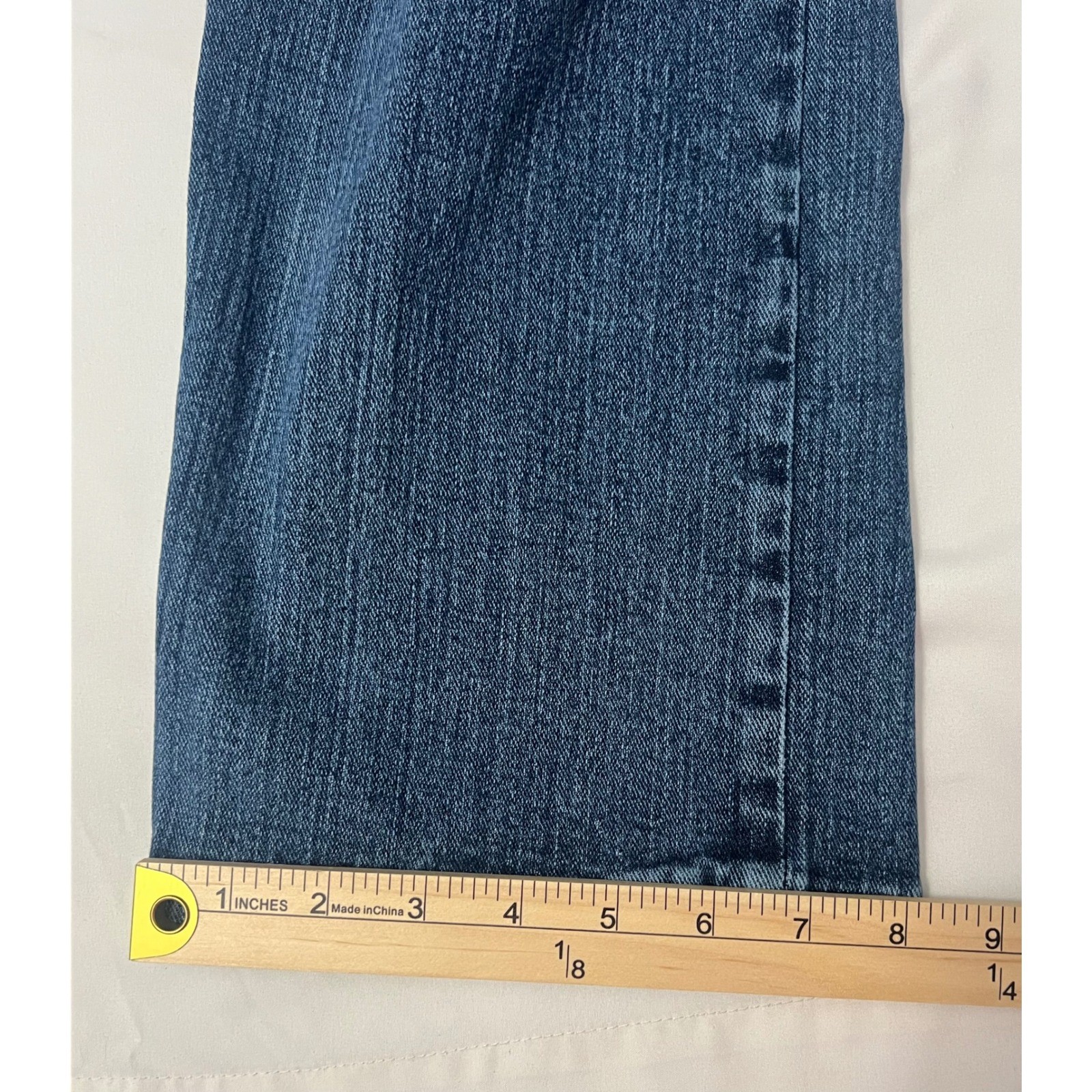 Wrangler Advanced Comfort Jeans Men’s 34×29 Blue Relaxed Straight Stretch Denim