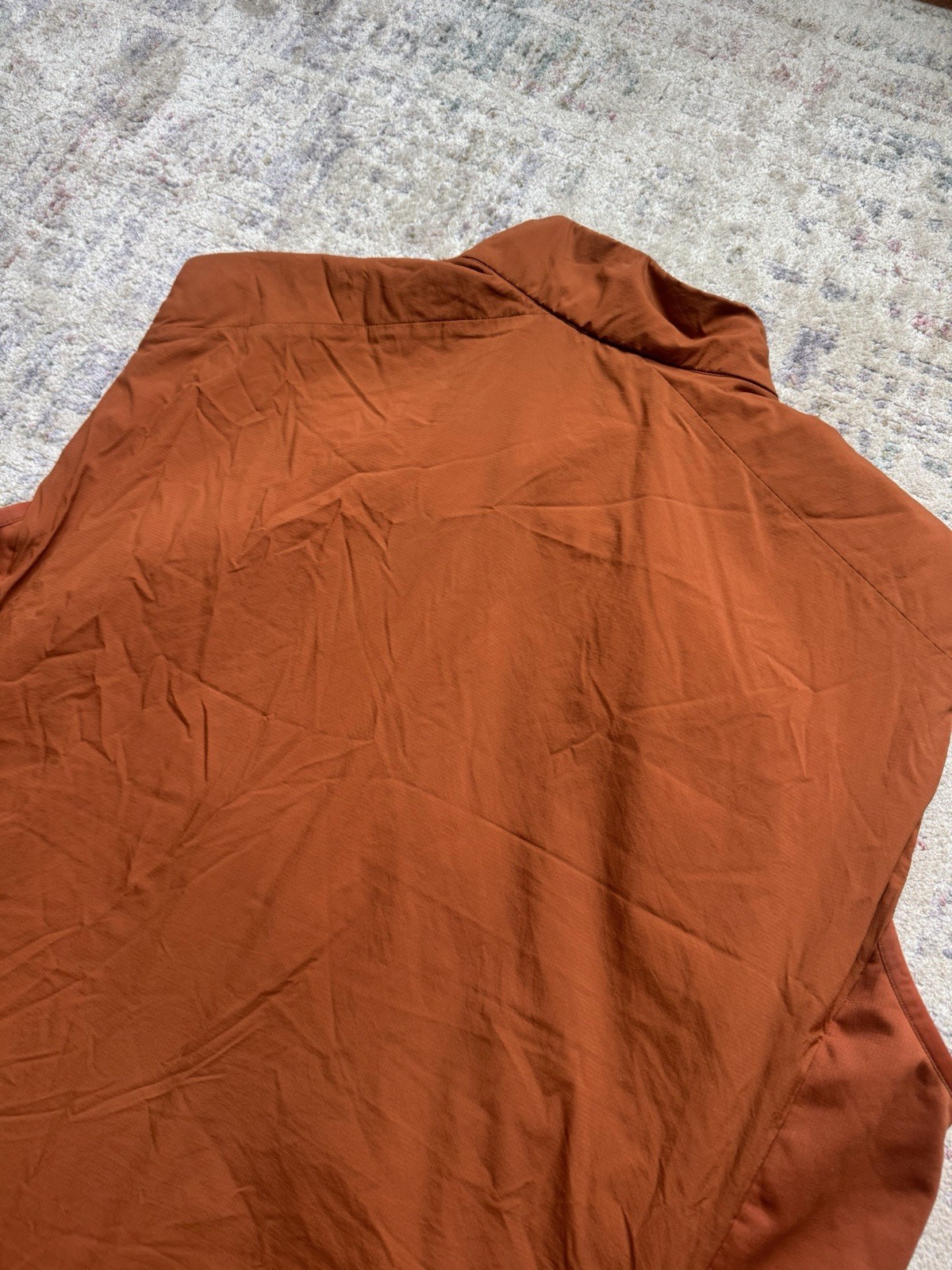 Arc’teryx Vest Mens 2XL Orange Atom LT Insulated Puff Full Zip Hiking Outdoors