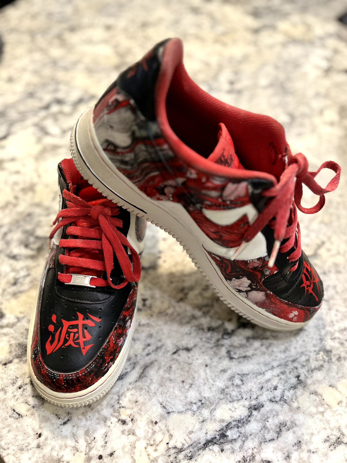 Nike Air Force 1 size 11.5 Custom Drip Pre Owned CT5350-401