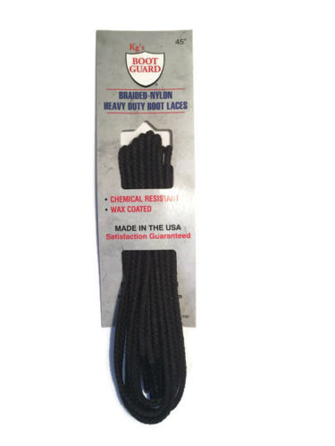 KG’s Boot Guard Braided-Nylon Laces Heavy Duty Industrial Strength 54,63,72