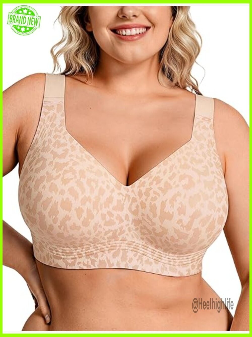 OEAK Women’s Wireless Jelly Bra, XXLarge, Jelly Bra Plus Size Supportive, (10)