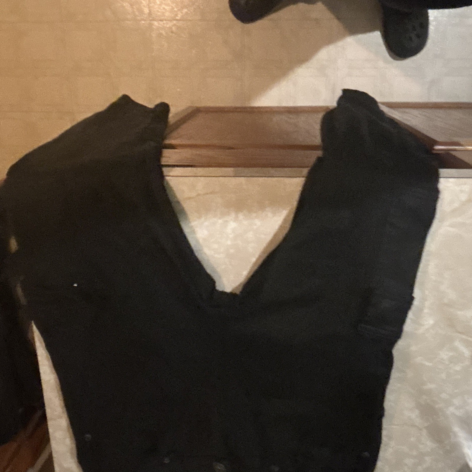 Waimea Men’s Skinny Fit Cargo Pants Black Cotton Denim Waist 34