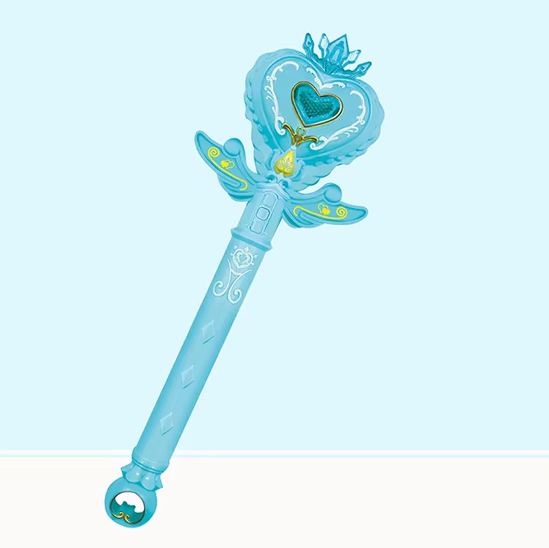 Funny Princess Light Up Snowflake Wand Flashing Snow Star Wands Children Toys