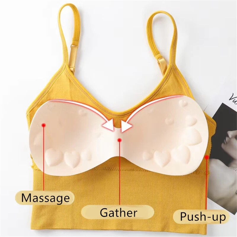 Women Fitness Padded Stretch Sports Bra Bralette Yoga Crop Top Underwear Vest @