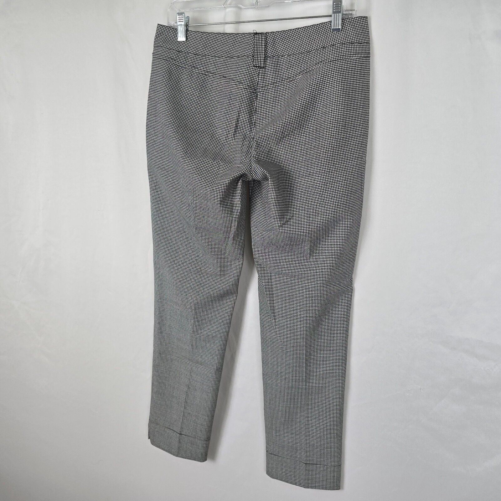Roccobarocco Ankle Pants Women’s 6 Black White Checkered Dress Slacks