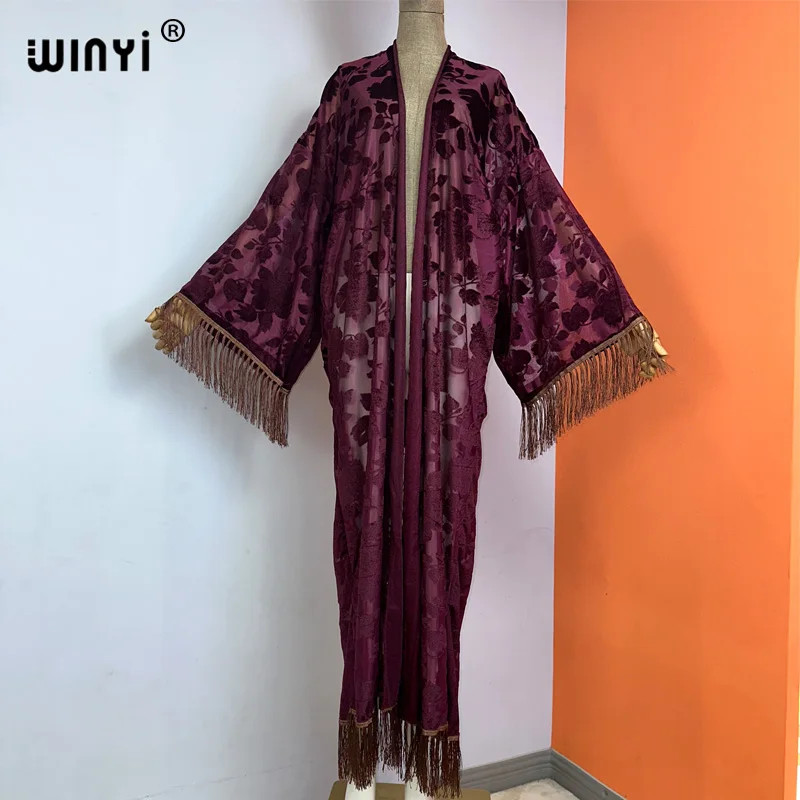 Middle East Coat Muslim Fashion Kaftan Kimono Maxi Robes Streetwear Open Abaya P