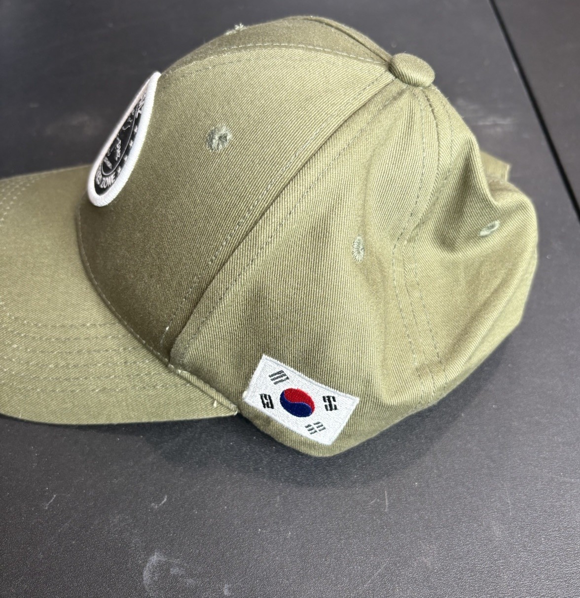 Korean DMZ Demilitarized Zone Hat Cap Republic of Korea Olive Adjustable NWOT