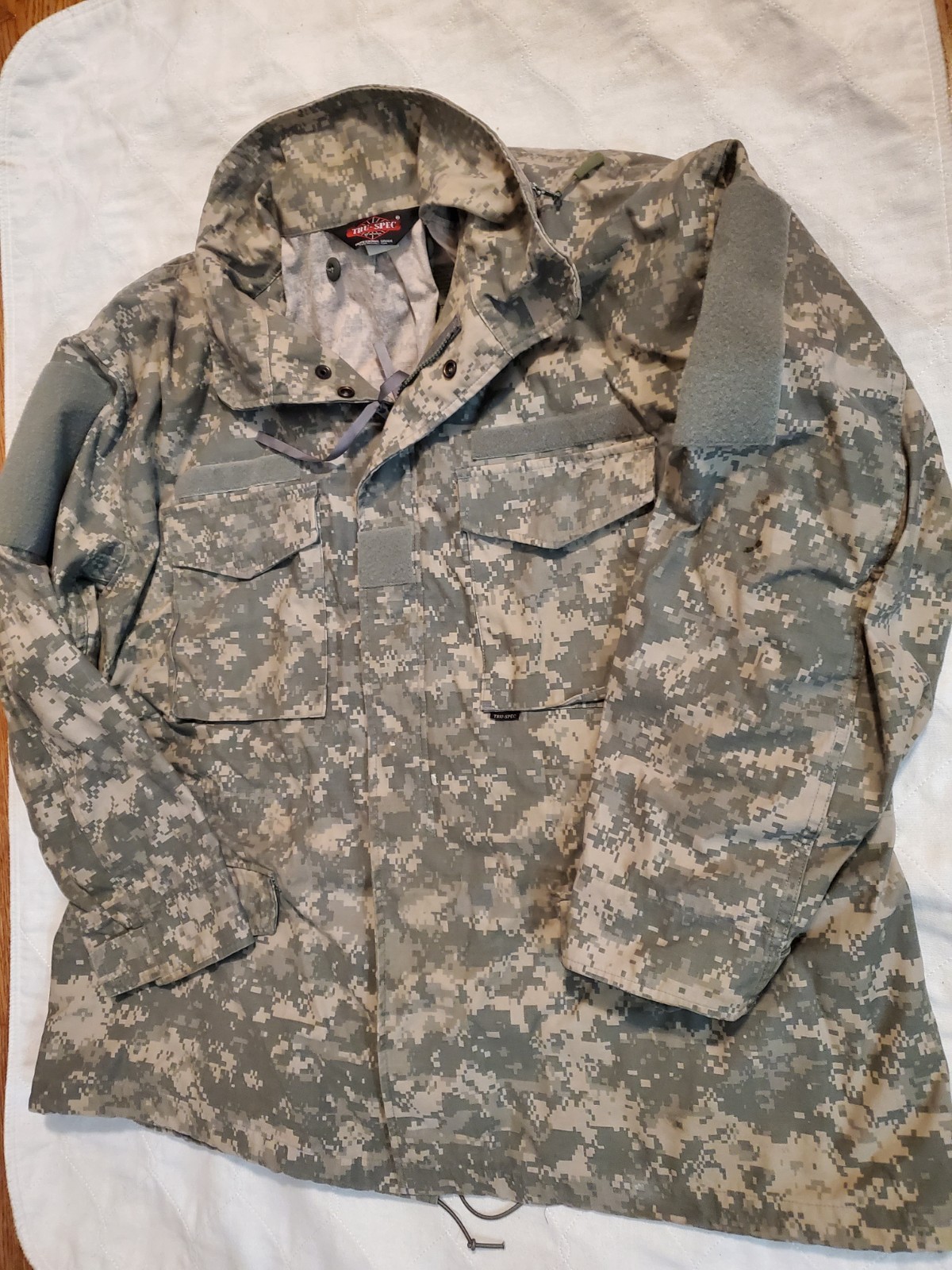 Size XXL Mens Tru-Spec Jacket Regular ACU Camo Cold Weather Field Coat Military