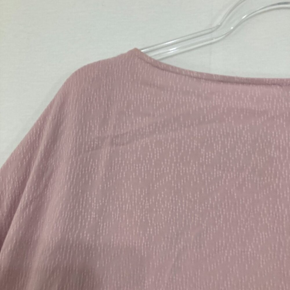 Chico’s size 16/18 Light Purple Ruffle Layered Sleeve Soft Rayon Feminine Blouse