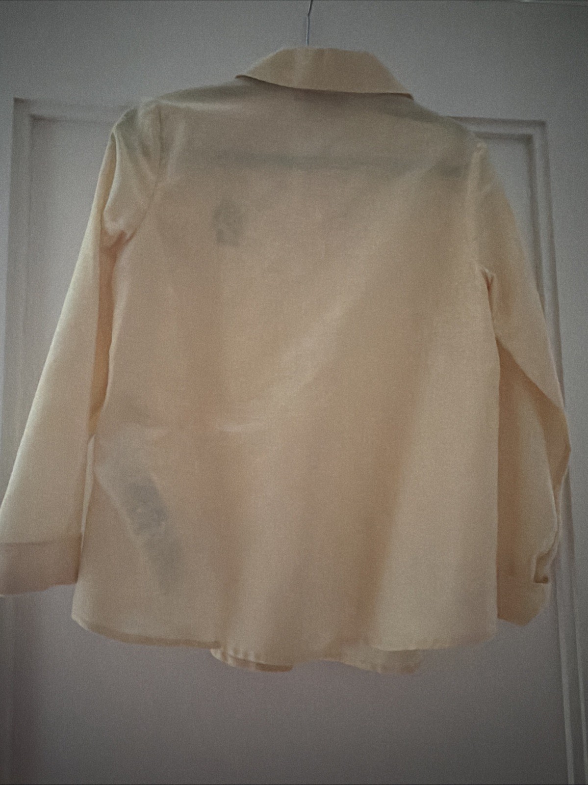 Gucci Kids Blouse Yellow Long Sleeve Peter Pan Collar