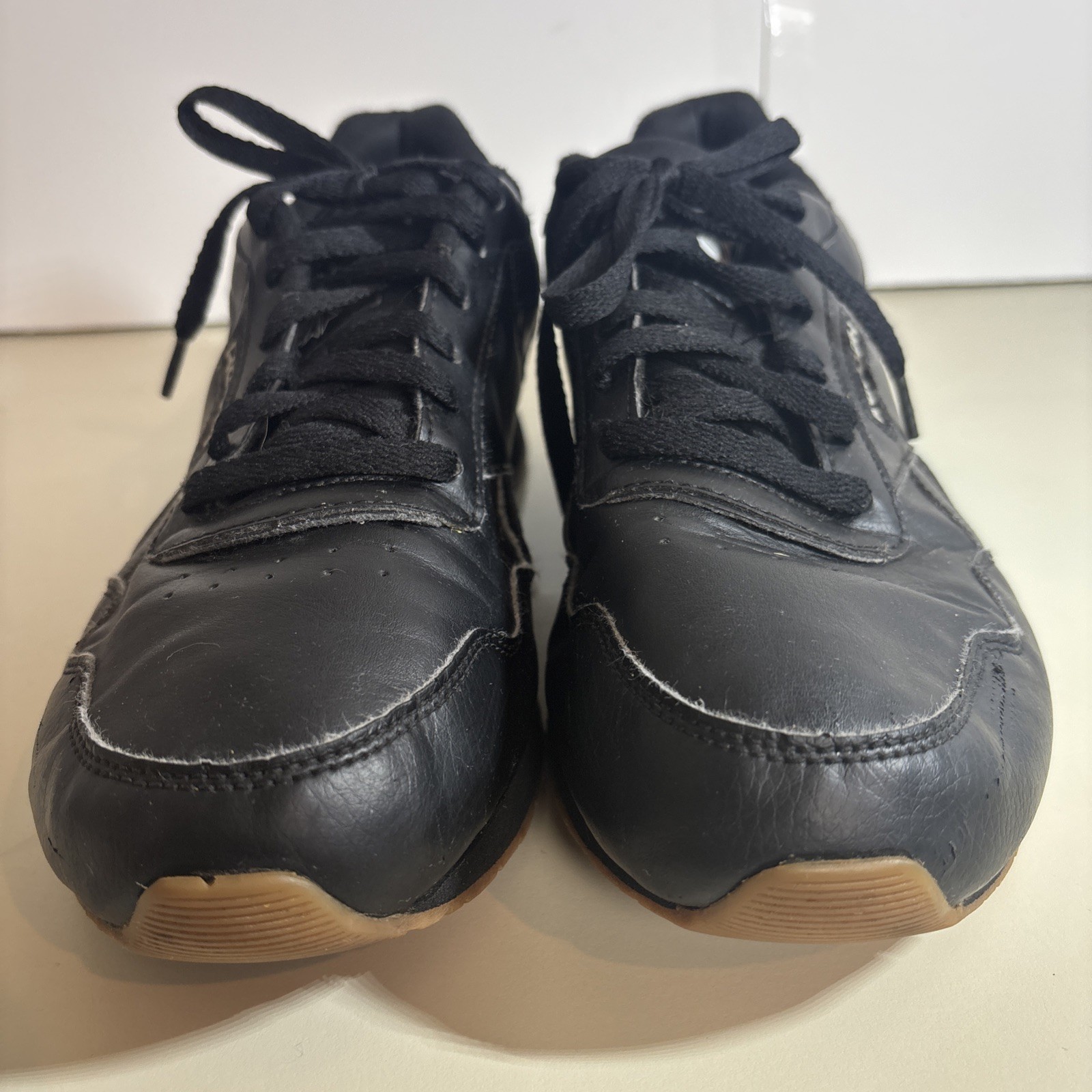REEBOK Classic Harman Run S Black Gum Shoes Mens 11 CM9204 13085427 Memory Foam