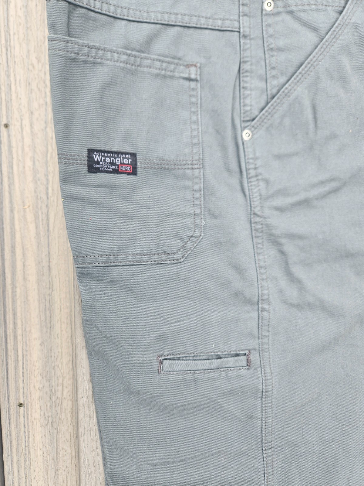 WRANGLER GRAY PANTS CARPENTER JEANS 94HYWLV 29×30 100% COTTON
