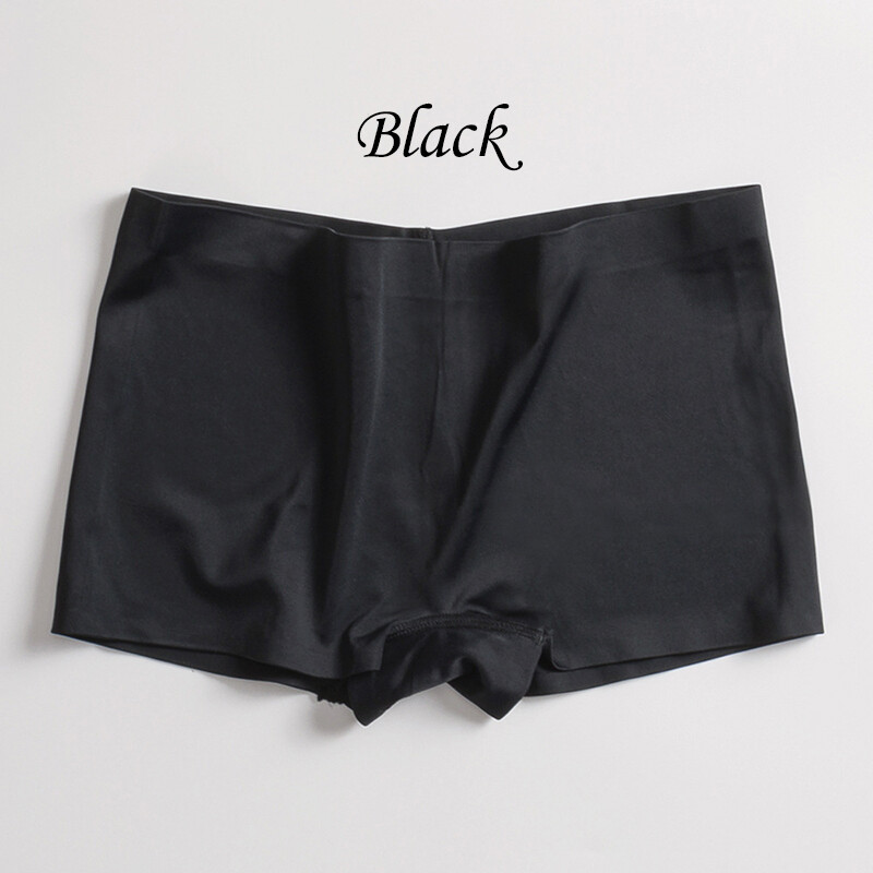 3 or 5 Pack Seamless Ice Silky Boxer Shorts Panties Womens Boy Shorts Underwear
