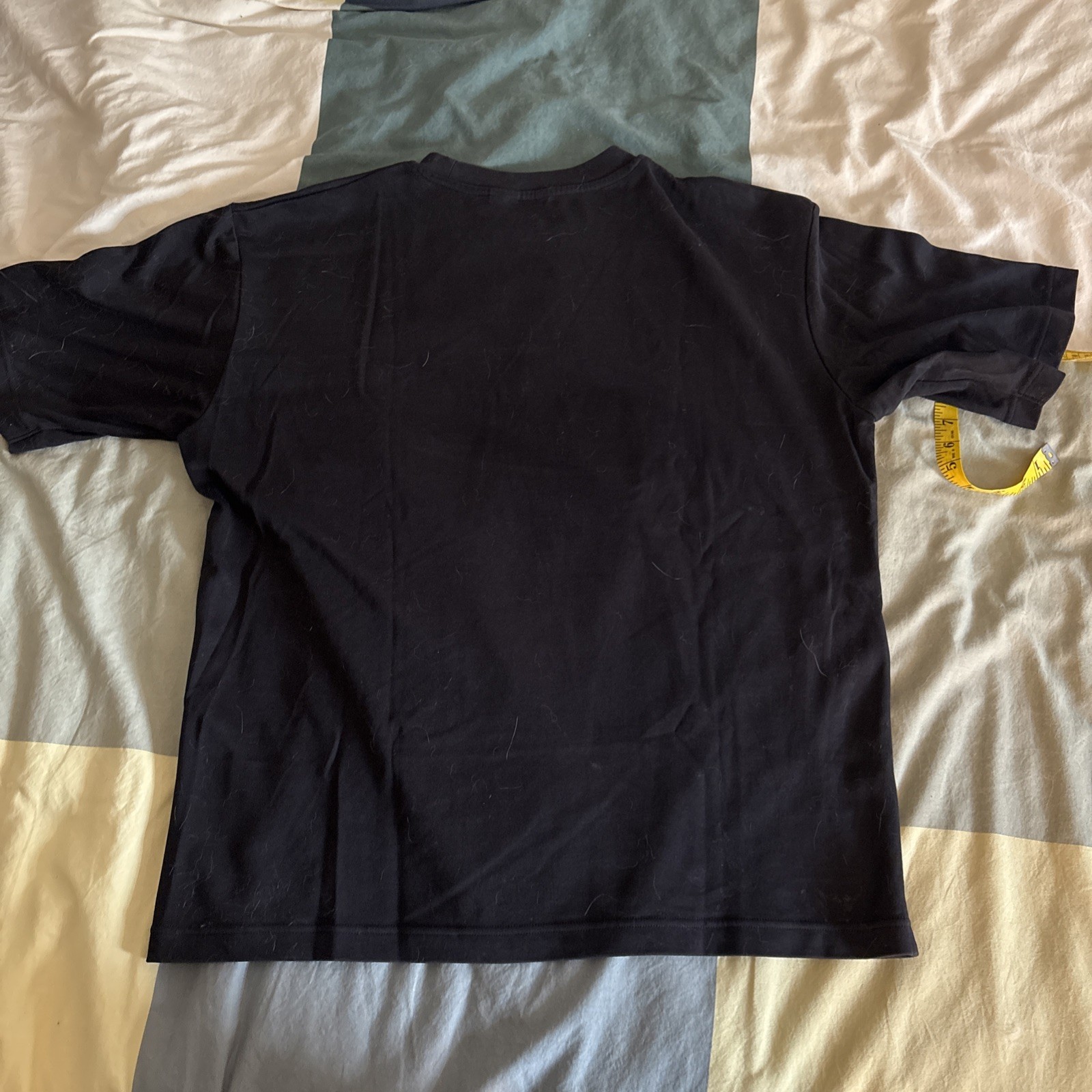 Uniqlo U AIRism Black Cotton Jersey T-shirt Men’s Crew Neck Short Sleeve Size L