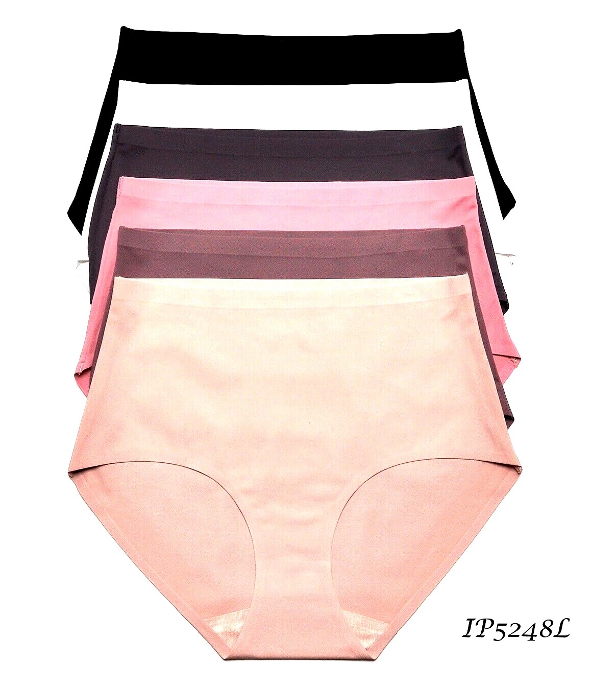 High Waisted Briefs 3/6/12 Panties No Show Icy Cool Full Cover Underwears Panty