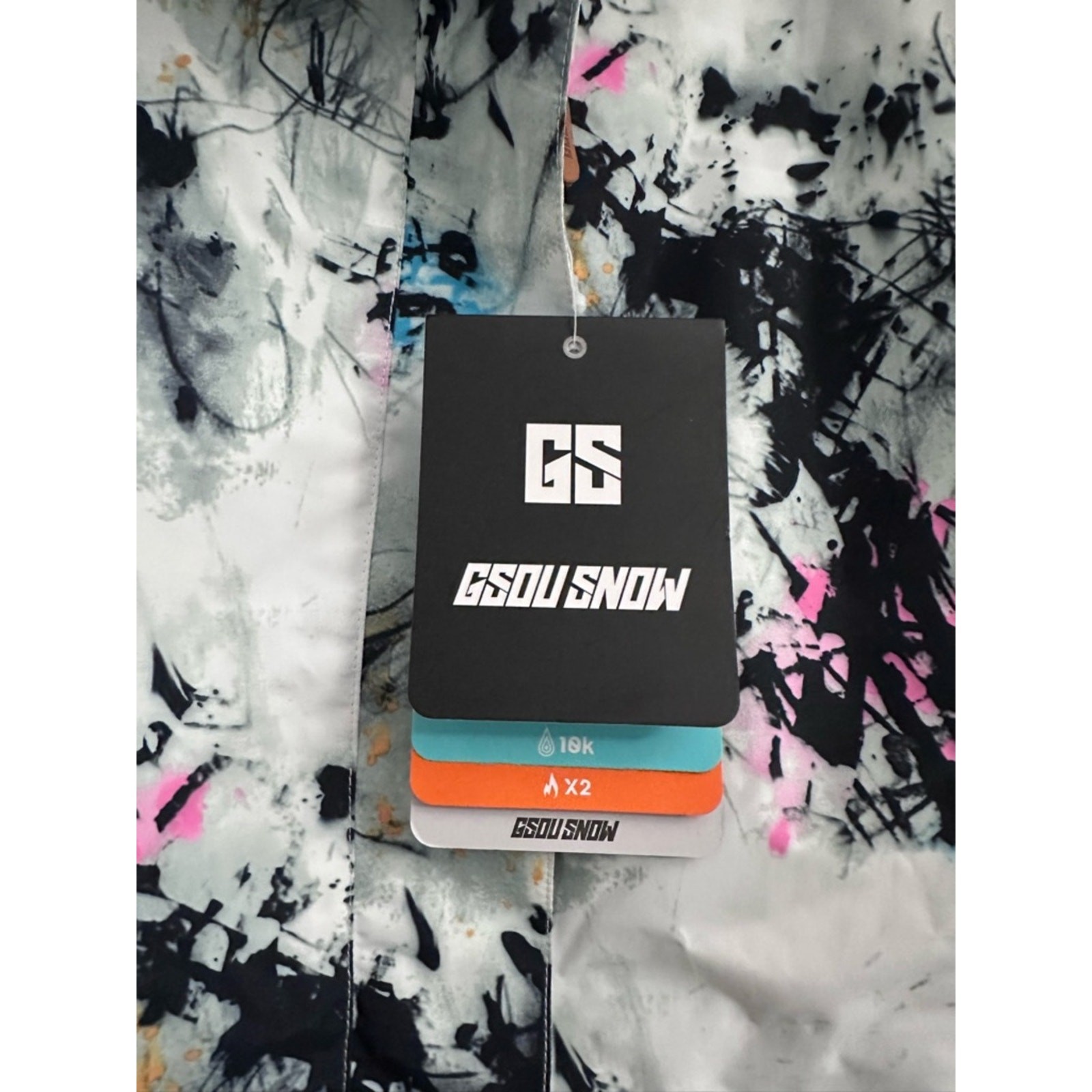 Gsou Snow Jacket Women Small Ski Snowboarding Wind proof Waterproof White