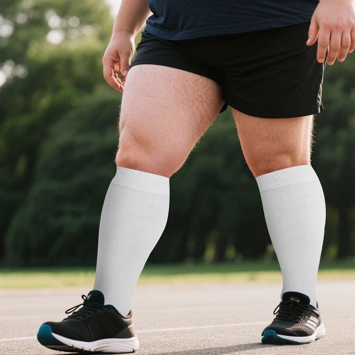 Plus Compression Socks 20-30 mmHg Medical Knee High Women Men Circulation S-4XL