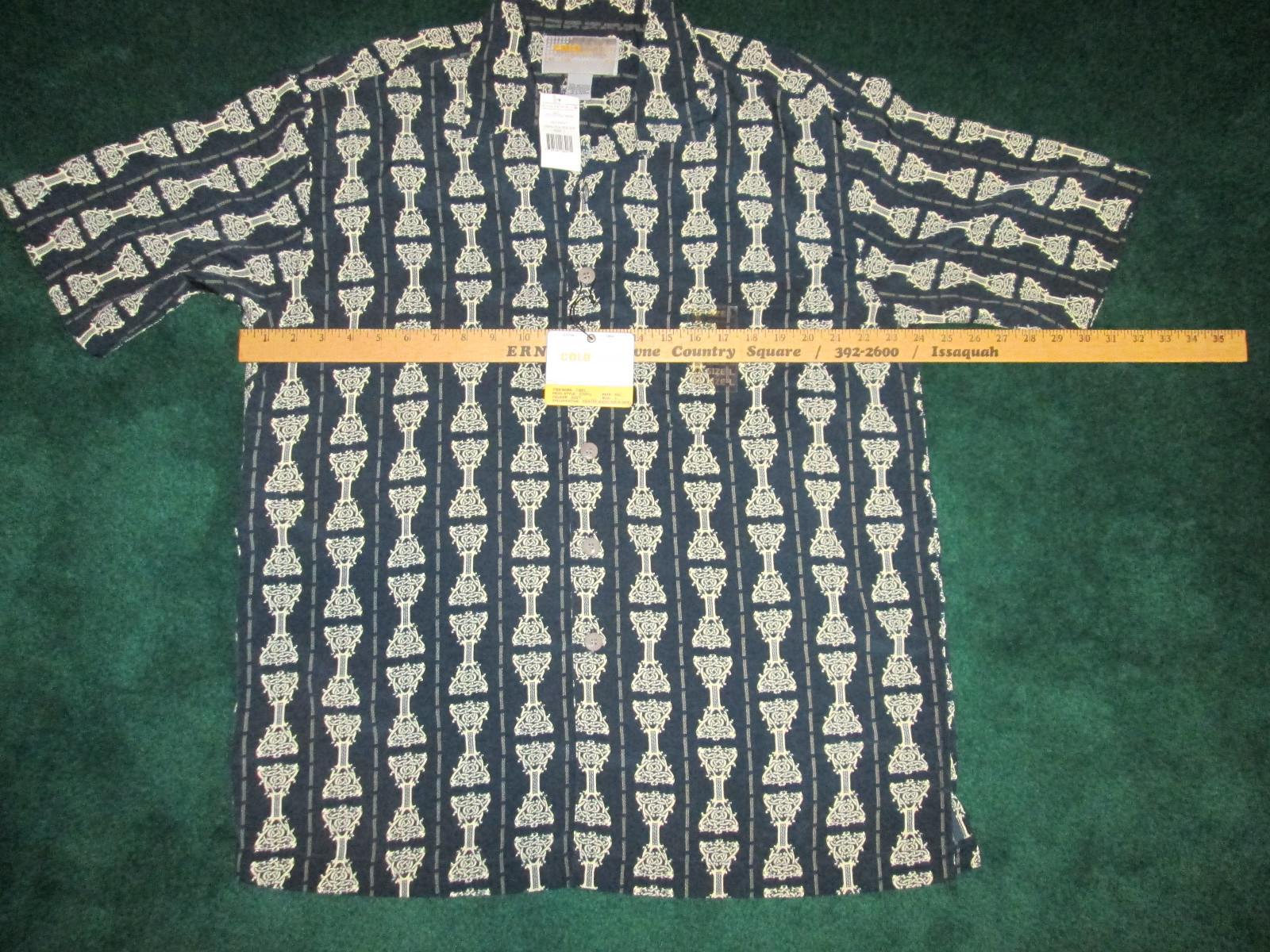NWT New Colo Wear Tibet Camp Shirt Large Polyester Micro Fiber Navy