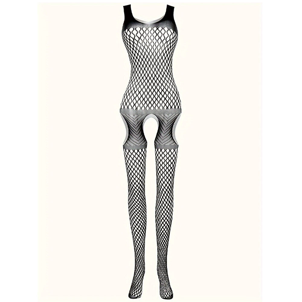Women Bodysuit Sexy Lingerie Fishnet Body Stocking Babydoll Nightwear Sleepwear