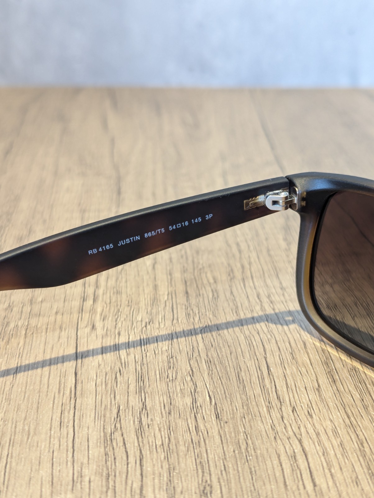 Ray-Ban Polarised Sunglasses JUSTIN MATTE HAVANA RB4165 865/T5 – 54mm
