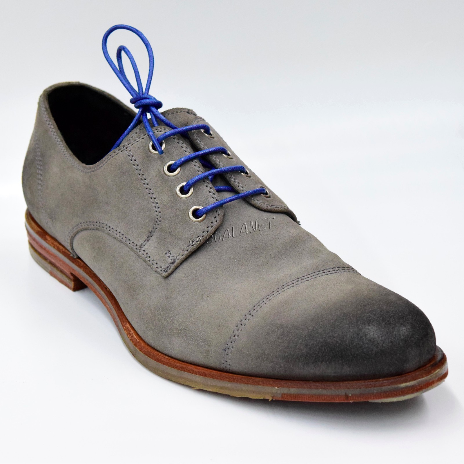 ROUND Premium Waxed Cotton Dress Shoelaces Thin Colorful Shoe Boot Laces Strings